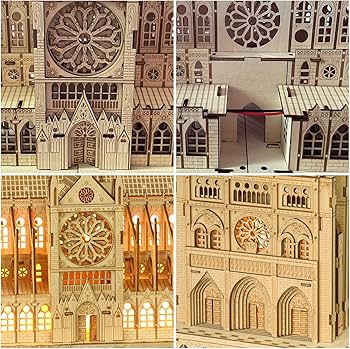 Amazon.com: Leopmase 3D Wooden Puzzles for Adults,Notre Dame de